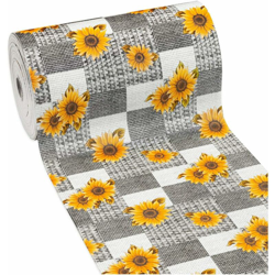 Tappeto Gomma Antimacchia Antiscivolo Girasoli Passatoia Cucina Varie Misure Bagno Camera - 50x400 cm en oferta