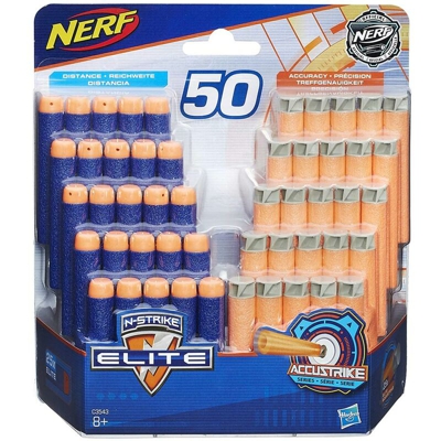 Nerf Ricarica da 50 Dardi Elite ed Accustrike Pistola Fucile Giocattolo Bambini