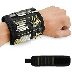 Braccialetto magnetico con 10 potenti magneti per tenere viti, chiodi, viti, forbici, punte da trapano, miglior strumento regalo per tuttofare en oferta