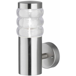 Wofi - Lampada parete esterna di movimento acciaio Rilevatore IP44 vetro trasparente 4022.01.97.7000 en oferta