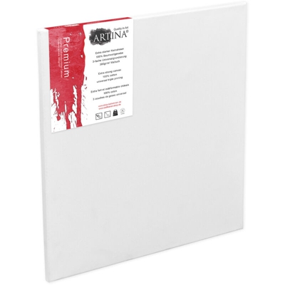 Premium - Tela pittorica - per Pittura - da dipingere - 380g/m² 100x80x1 cm - Artina