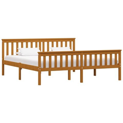 Giroletto Marrone Miele In Legno Massello Di Pino 180x200 Cm