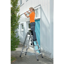 Il Doppio Ha Parteggiato Stepladder Passi 2X5 In Alluminio características