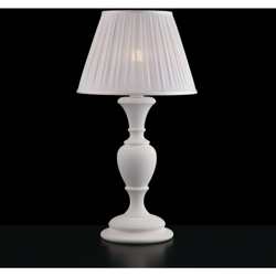 Lume barocco como in legno e pasta di legno bianco shabby precio