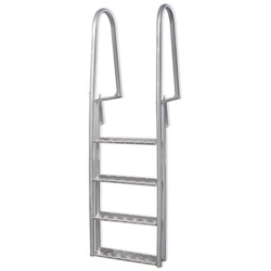 Scala A 4 Gradini Per Piscina / banchina In Alluminio 170 Cm en oferta