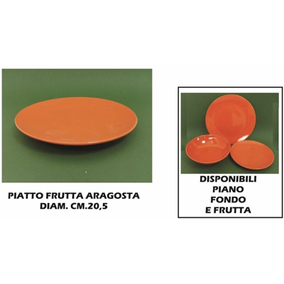 Bighouse It - PIATTO CERAMICA FRUTTA CM.20 ARAGOSTA