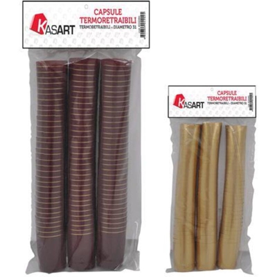 CAPSULE TERMORETRAIBILI PER BOTTIGLIE VINO oro - Ø 31 x h 55 mm