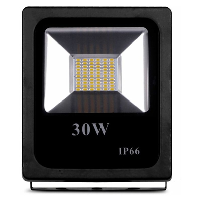 Faro led nero 30w luce calda 3000K