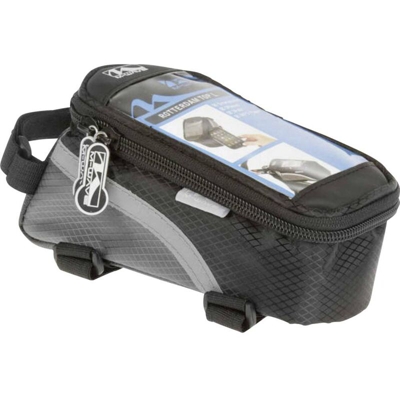 Smartphone Top L Borsa per manubrio Nero, Grigio - M-wave