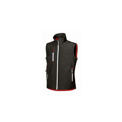 Gilet da lavoro in tessuto Soft Shell U Power CLIMB black carbon (S)
