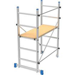 Minio trabattello alluminio h m 1,63 con piano lavoro características