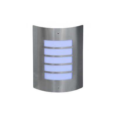 I-watts Outdoor Lighting - Applique da esterno in acciaio INOX, attacco lampada E27 per potenza massima 40W