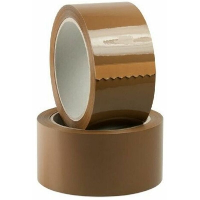 Nastro imballaggio adesivo silenziato avana 36 rotoli da mm 66x50 metri