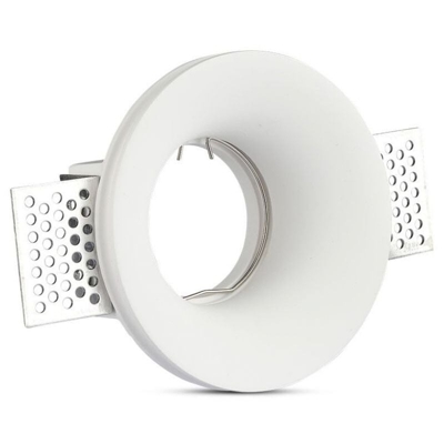 V-TAC VT-859RD portafaretto incasso scomparsa rotondo gesso GU10 - SKU 3697