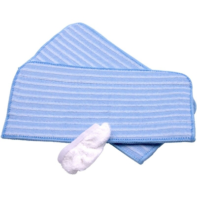 vhbw set da 3 panni (1x panno in cotone, 2x panni in microfibra) per Dirt Devil AQUAclean M319, M319-0 pulitore a vapore