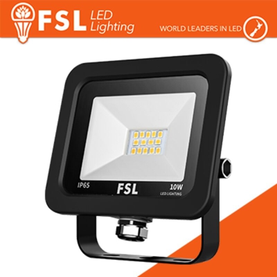 faro proiettore esterno a led 10 watt 110° 220-240 volt A+ CE IP65 bianco freddo nero no lif flfsf80910w65k
