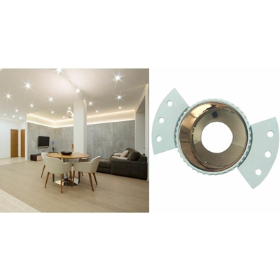 B&s - Porta faretto incasso rotondo in alluminio struttura interna bronzo JJ912-L