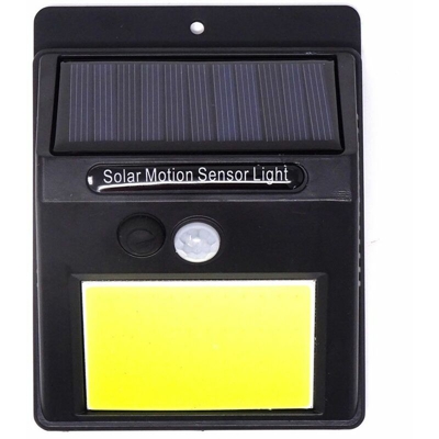 Faretto pannello solare segnapasso 48 led cob sensore movimento crepuscolare