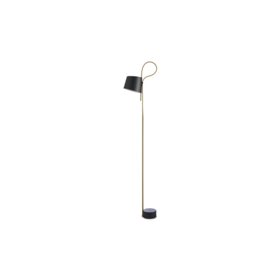 Greenice - Lampada Da Pavimento 'Corda Trick' Stefan Diez Nero _ Beige LED 10W 410Lm Bianco Caldo [HAY-400441_1509000] | Bianco Caldo