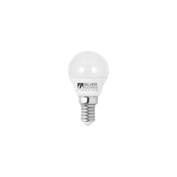 Silver - Lampadina a LED a sfera E14 4W 3000K ECO en oferta