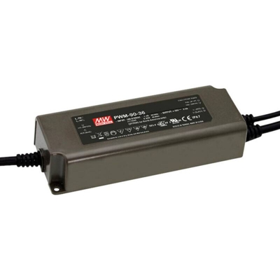 Mean Well PWM-90-24 Trasformatore per LED Tensione costante 90 W 0 - 3.75 A 24 V/DC dimmerabile, Circuito PFC, Protezio