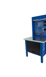 Tecnolam - Banco da lavoro werkmeister 1000 Cassettone centrale con anta pannello pratico portautensili con chiusura - piana in Legno precio