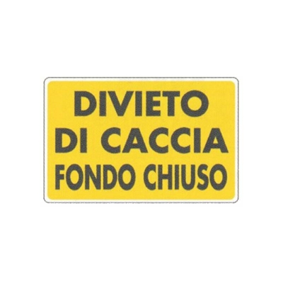 Severi - CARTELLO FONDO CHIUSO CM.35X25