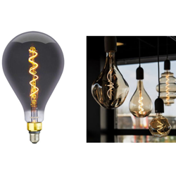 Driwei - Lampadina led filamento vintage retro' lampada fume' e27 4w luce calda 2200k precio