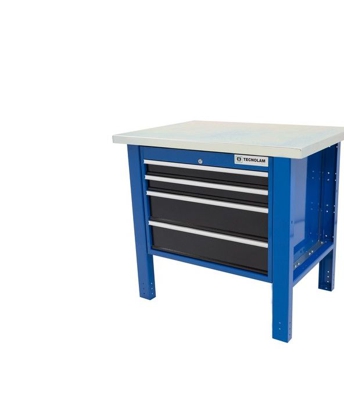 Tecnolam - Banco da lavoro werkmeister 1000 4 cassetti - piana in Legno