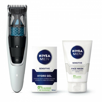 BEARDTRIMMER Series 7000 Regolabarba con sistema aspirante BT7204/80 - Philips