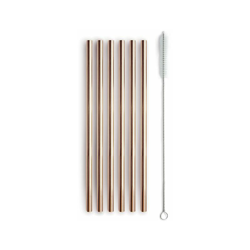 Wd Lifestyle Set 6 Cannucce Acciaio Con Scovolino Rosa/Oro en oferta