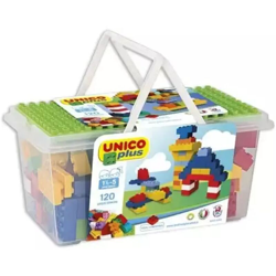 Cesta Cestino Con Costruzioni Mattoncini 120 Pz Gioco Bambini Activity Bimbi en oferta