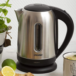 Bakaji - Bollitore Elettrico 1,7Lt 2200W Acqua Calda in Acciaio Cordless Senza Filo Mesko precio