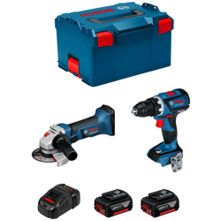 BOSCH Kit GSR 18V-60 C + GWS 18-125 V-LI (2 x 3,0Ah + GAL1880CV + L-Boxx 238) precio