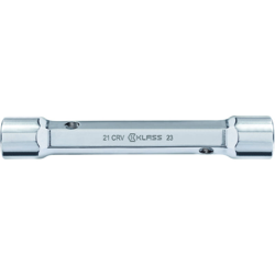 KLASS - CHIAVE A TUBO DOPPIE ESAGONALI TIPO PESANTE CR-V MM.14X15 L.145 cromate características
