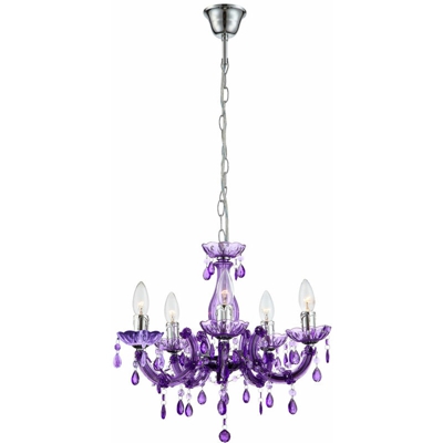 Lampadari soggiorno lampadario a soffitto lampada a sospensione viola nel set, tra cui lampade a LED