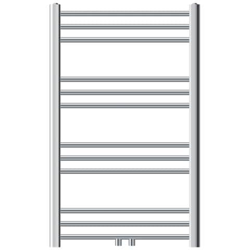 Termosifone (radiatore) Bagno, Ecd Germany, Modello Sahara, 600 X 800 Mm, Cromo, Piegato, Con Collegamento Centrale, Portasciugamani en oferta