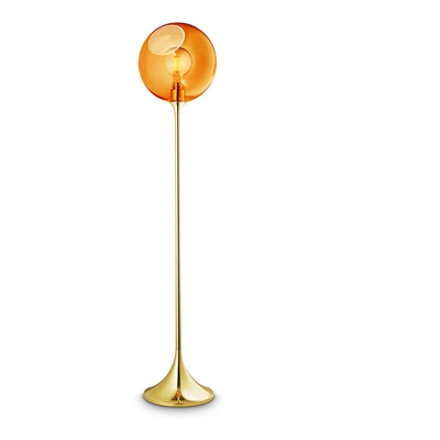Greenice - Lampada Da Pavimento 'Ballroom Ambra' E27 Senza Lampadina (DBU-22764)