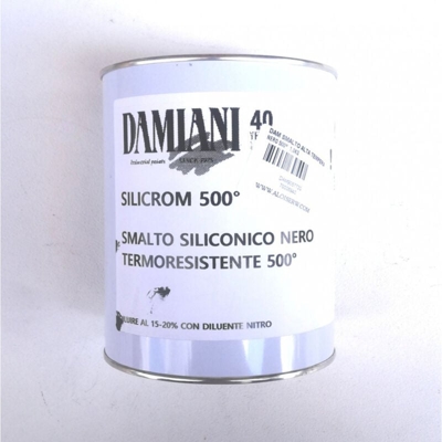 Smalto silicrom 1kg siliconico per temperature max 600°c, colore alluminio