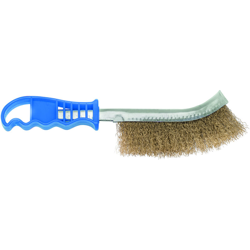 KLASS - SPAZZOLA CURVA IN ACCIAIO OTTONATO 260 MM in acciaio ottonato alta resistenza precio