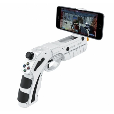 Pistola joystick bluetooth controller wireless ricaricabile supporto telefono