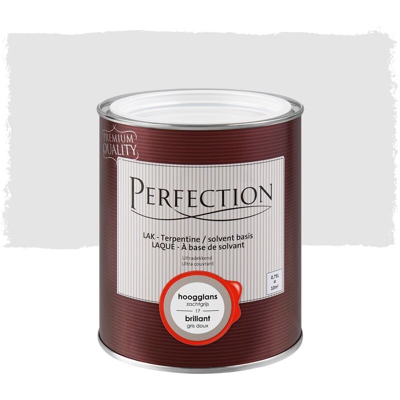 Perfection lacca a base solvente - Gloss - 17 Grey - 750ml - 10m² - Ultra Covering - Zacht Grijs