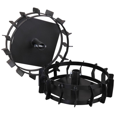 coppia ruote dentate artigli per Motozappa Kibani – 196cc – larghezza 85cm – 6,5 HP