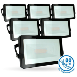 Lotto di 5 proiettori a LED 50W Black Outdoor IP65 | Température de Couleur: Bianco caldo 2700K precio