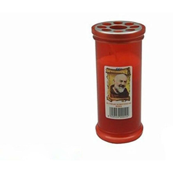 Ricelsud.it - CERO LUMINO VOTIVO CM.18 CANDELA PER PATRONO CIMITERO MEDIO A 40 PRA en oferta