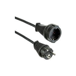 Cavo di prolunga in plastica con spina di protezione nero Nero 5 m - Brennenstuhl en oferta