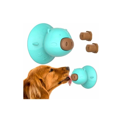 Xnelly Dog Chew Toy, giocattolo per cani a ventosa, per il bagno, la cura e l'addestramento dei cani, con 3 pezzi