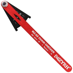 Mzyrh - Indicatore di usura della catena della bicicletta indicatore di usura della catena multifunzionale per bici da strada rosso características