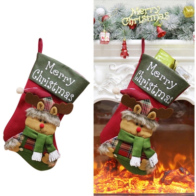 Happyshopping - Nuova borsa regalo Decorazione calzini natalizi Ciondolo albero di Natale Borsa regalo natalizia,quantita di moto - quantita di moto