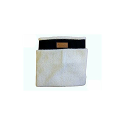 Copriletto di ricambio per cani, in finta pelle scamosciata e pelle di pecora, 117 x 75 cm, 2XL, colore: Nero - Ellie-bo características